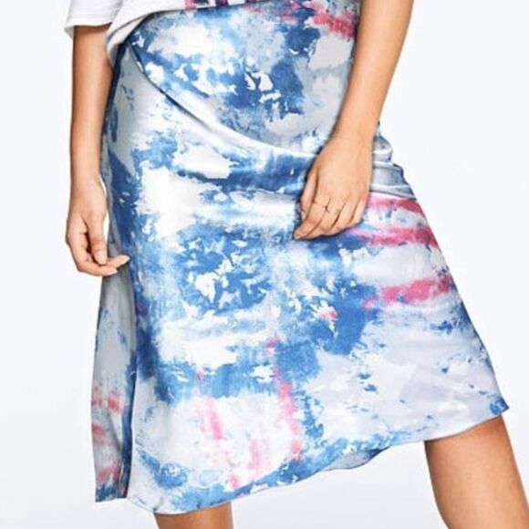 Pink VS Collab Knit Riot Satin Skirt - Picture 1 of 2